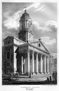 St. Georgs Kirche, Hanover Square, Westminster, London, 1810