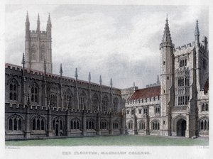 Der Kreuzgang, Magdalen College, Universität Oxford, 19. Jahrhundert