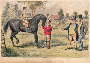 Mr. Sponge wird Ercles vorgestellt, 1865 von John Leech, Hablot Knight Browne