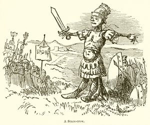 Eine Vogelscheuche von John Leech