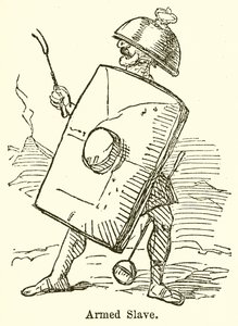 Bewaffneter Sklave (Gravur) von John Leech