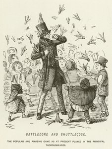 Federball und Federballschläger von John Leech