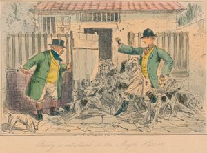 Billy wird den Majors Harriers vorgestellt, 1858 von John Leech