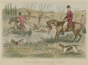 Kapitän Spurrier von Romford niedergeschlagen von John Leech