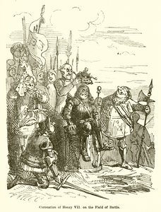 Krönung von Heinrich VII. auf dem Schlachtfeld von John Leech