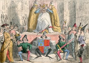 Krönung von Heinrich dem Vierten (nach der besten Quelle) von John Leech
