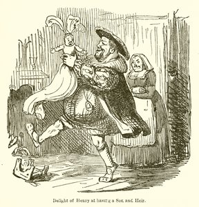 Freude von Henry, einen Sohn und Erben zu haben von John Leech