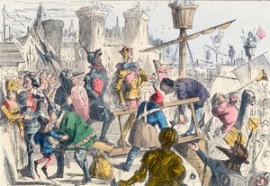 Einschiffung von König Heinrich V. in Southampton von John Leech