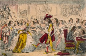 Abendgesellschaft - Zeit von Charles II, 1850