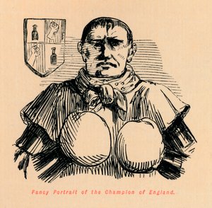 Fantasieporträt des Champions von England, ca. 1860 von John Leech
