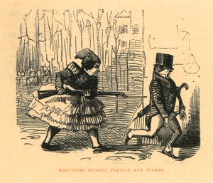 Feindseligkeiten zwischen England und Frankreich, 1897 von John Leech