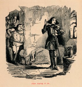 Joan probiert es an von John Leech