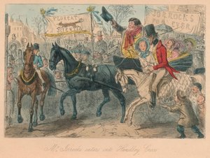 Mr. Jorrocks betritt Handley Cross von John Leech