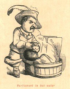 Parlament in heißem Wasser, 1897
