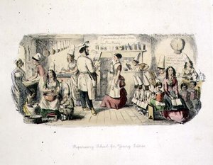 Vorbereitungsschule für junge Damen von John Leech