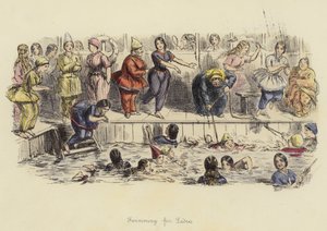 Schwimmen für Damen von John Leech