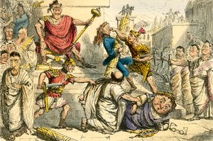Tarquinius Superbus macht sich zum König von John Leech