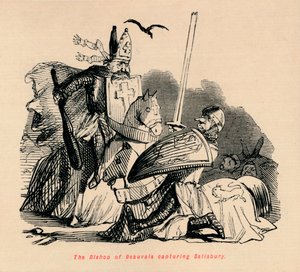 Der Bischof von Beauvais erobert Salisbury, ca. 1860 von John Leech