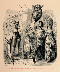 Der Herzog von Burgund stellt Königin Isabella Heinrich V. vor, ca. 1860