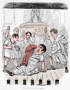 Das Ende von Julius Caesar, 1852 von John Leech
