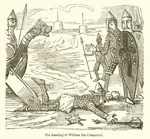 Die Landung von Wilhelm dem Eroberer von John Leech
