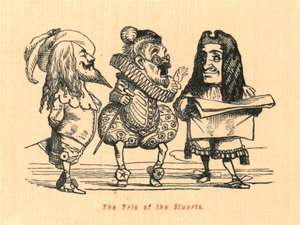 Das Trio der Stuarts, 1897 von John Leech