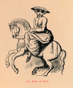 Die Frau von Bath, ca. 1860 von John Leech