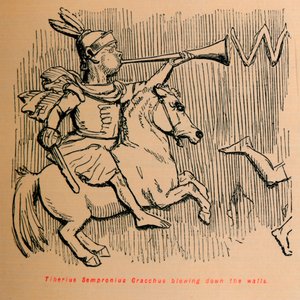 Tiberius Sempronius Gracchus bläst die Mauern nieder, 1852 von John Leech
