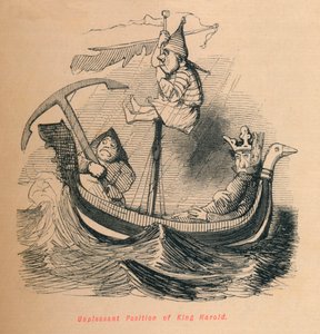 Unangenehme Position von König Harold, ca. 1860