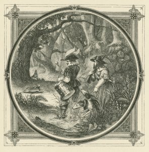 Hasen werden nicht mit Trommelschlag gefangen, noch Vögel mit Törtchen (Stich) von John Leighton