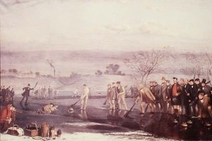 Curling am Rowyards Loch
