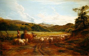 Ein schöner Abend nach dem Regen, eine Szene in Wales von John Linnell