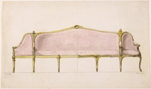 Entwurf für ein Sofa