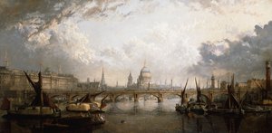 Die Themse von der Hungerford-Brücke, 1871