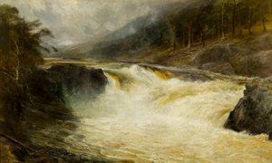 Die Wasserfälle von Tummel, um 1875 von John MacWhirter