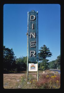 Diner-Schild, Shrewsbury, Massachusetts, USA von John Margolies