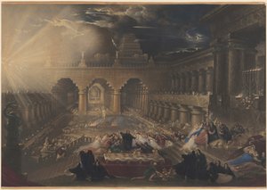 Das Festmahl des Belsazar von John Martin