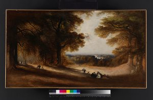 Landschaft: Blick in den Richmond Park, 1850 von John Martin