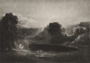 Paradies - Adam und Eva - das Morgenlied, ca. 1827 von John Martin