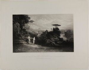 Der Sündenfall, aus Illustrationen der Bibel von John Martin