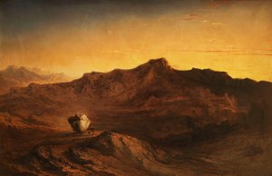 Die Flucht nach Ägypten - Als er aufstand, nahm er das kleine Kind und seine Mutter bei Nacht und zog nach Ägypten. - Matthäus II, 14, 1842 von John Martin