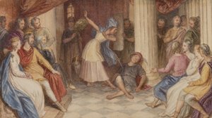 Pyramus und Thisbe, Ein Sommernachtstraum, Akt V, Szene I, ca. 1840