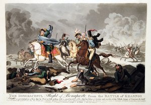 Die Flucht Bonapartes aus der Schlacht von Krasnoi 1812
