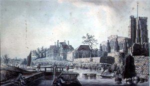 Allerheiligenkirche und der Erzbischofspalast, Maidstone von John Melchior Barralet