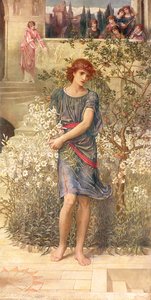 Mein Geliebter ist in seinen Garten hinabgegangen, aus dem Hohelied von John Melhuish Strudwick