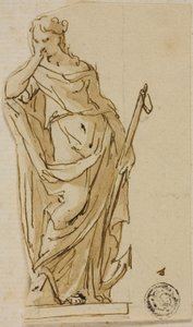 Hoffnung: Entwurf für das nicht ausgeführte Denkmal für den ersten Herzog von Marlborough von John Michael Rysbrack