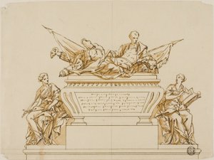 Nicht ausgeführter Entwurf für das Denkmal des ersten Herzogs von Marlborough