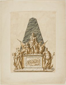Unausgeführter Entwurf für das Denkmal des ersten Herzogs von Marlborough von John Michael Rysbrack