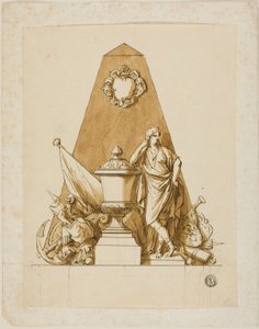 Nicht ausgeführter Entwurf für das Denkmal des ersten Herzogs von Marlborough von John Michael Rysbrack