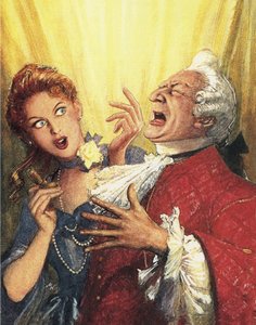 Illustration zu Alexander Popes Der Lockenraub